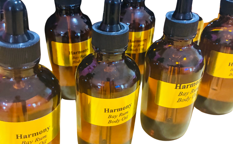 Harmony Bay Rum Body Oil by Hubs & Babydoll