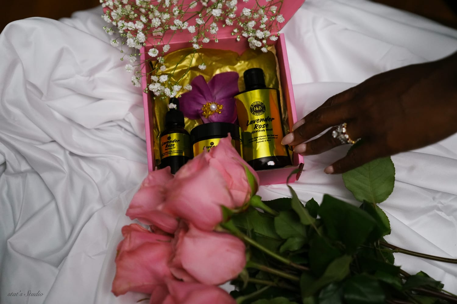 SEEN Lavender Rose gift box set by Hubs & Babydoll